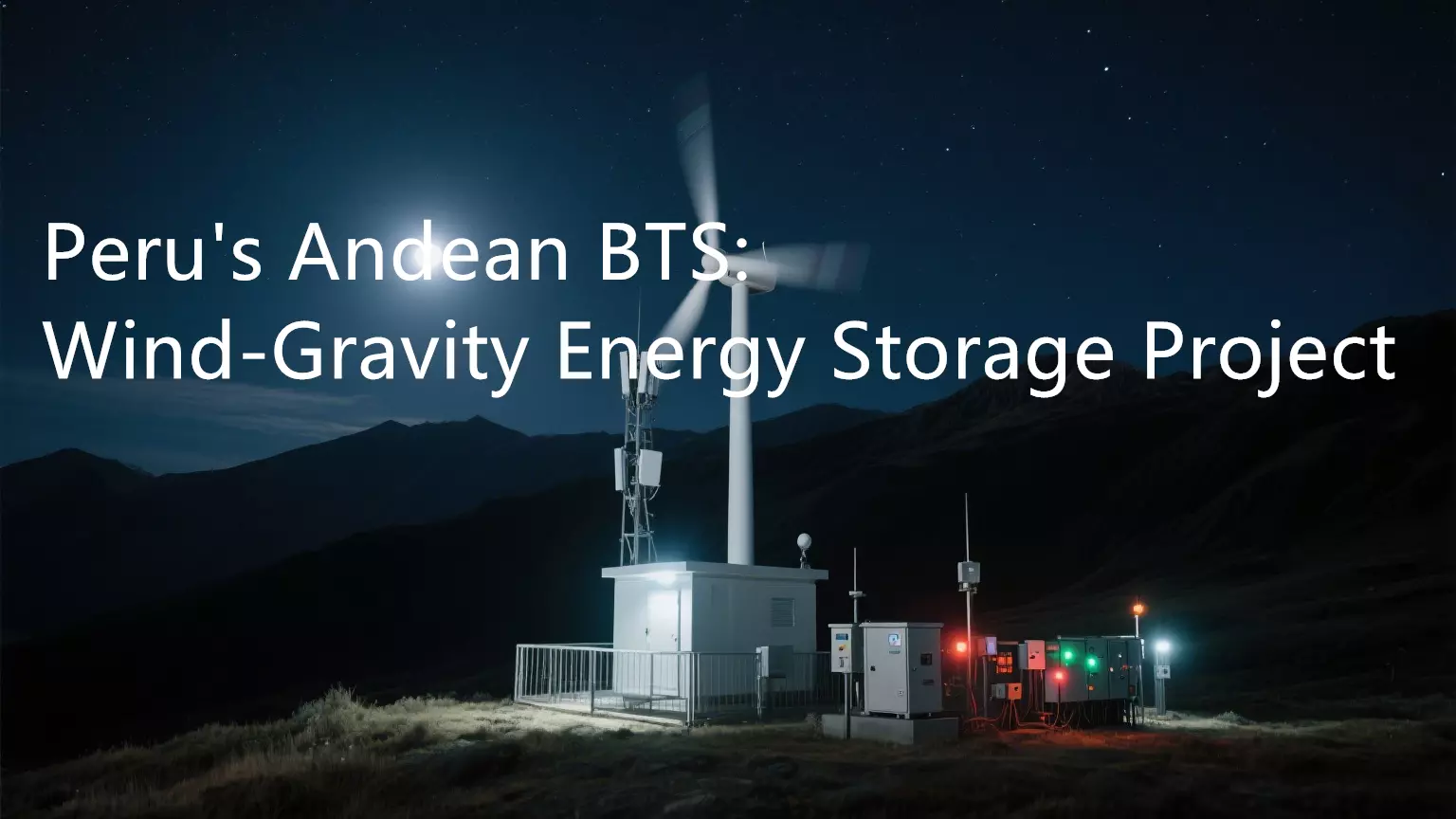 Peru’s Andean BTS: Wind-Gravity Energy Storage Project