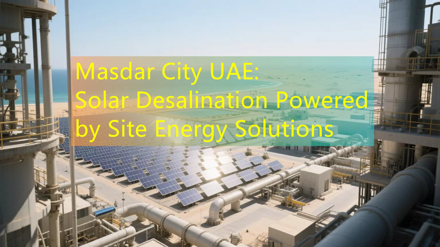 Masdar City UAE: Solar Desalination Powered by Site Energy Solutions