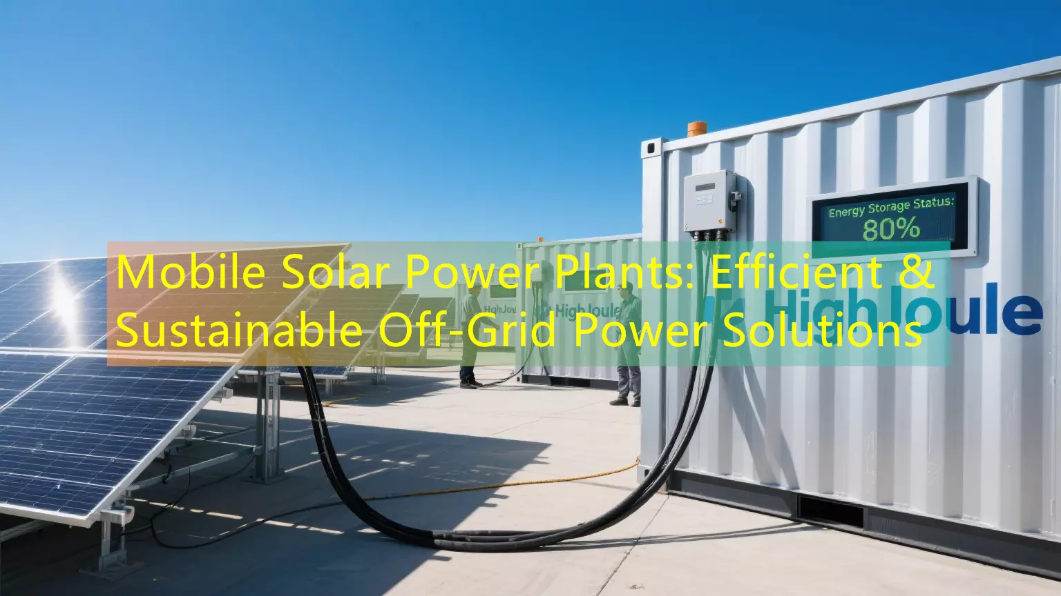 Mobile Solar Power Plants: Efficient & Sustainable Off-Grid Power Solutions