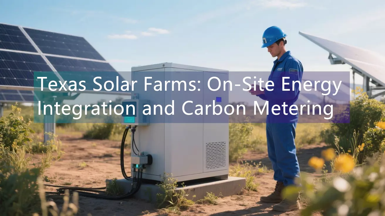 Texas Solar Farms: On-Site Energy Integration and Carbon Metering