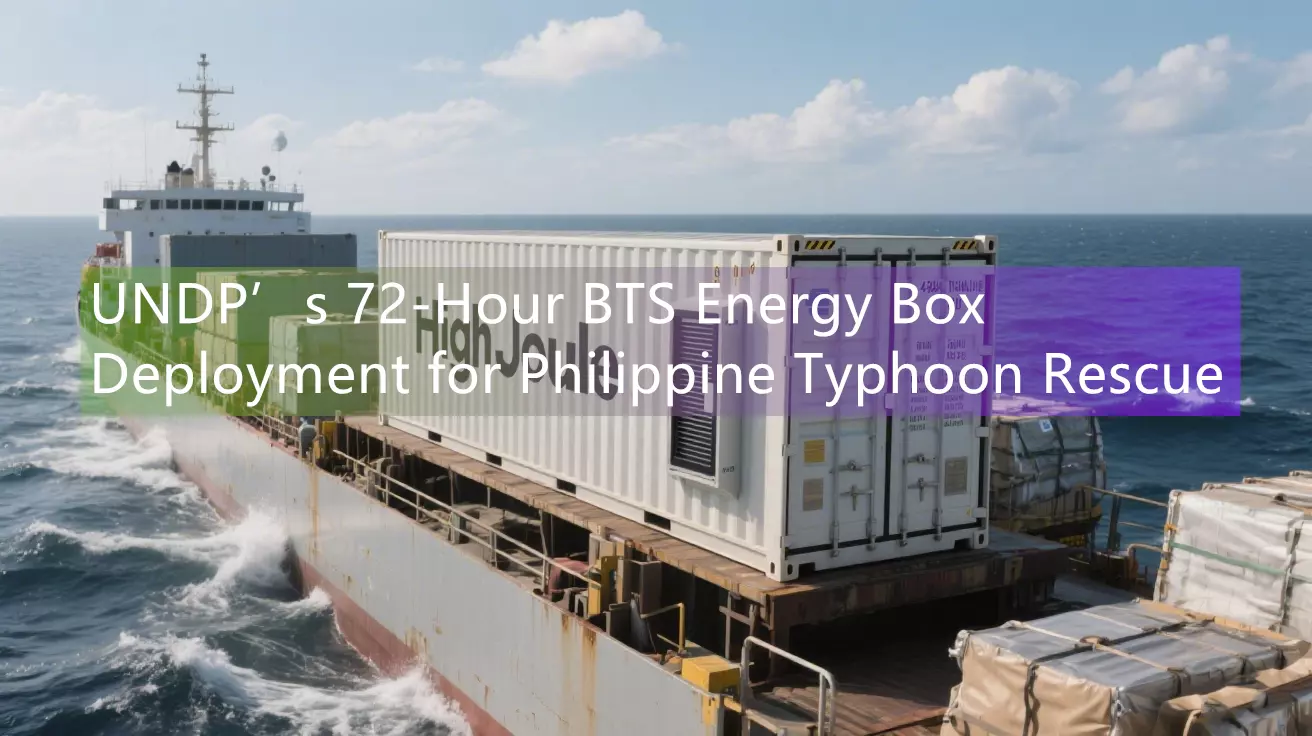 UNDP’s 72-Hour BTS Energy Box Deployment for Philippine Typhoon Rescue