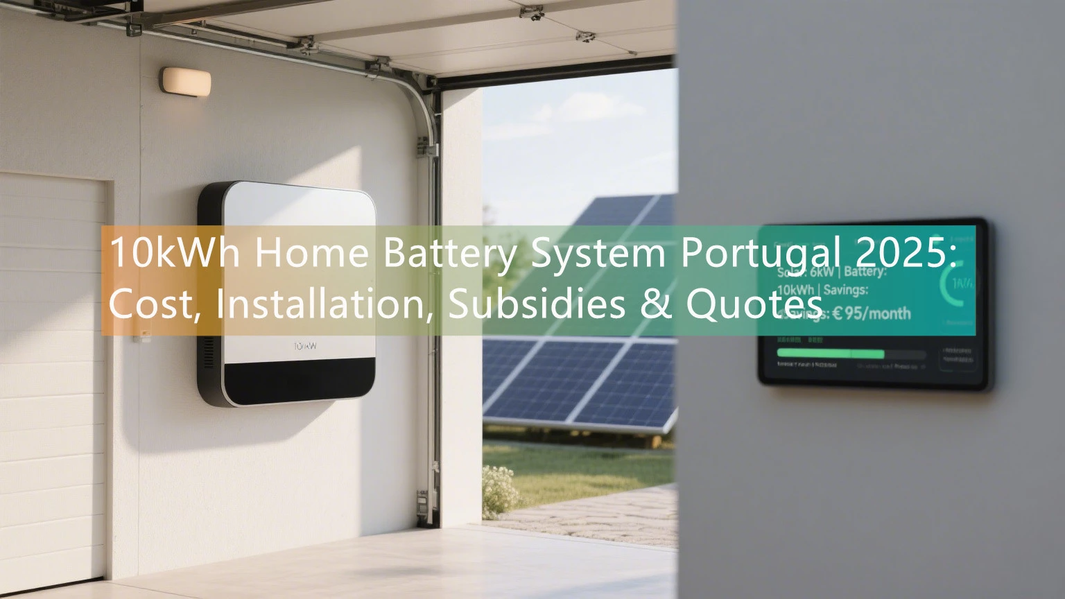 10kWh Home Battery System Portugal 2025: Cost, Installation, Subsidies & Quotes