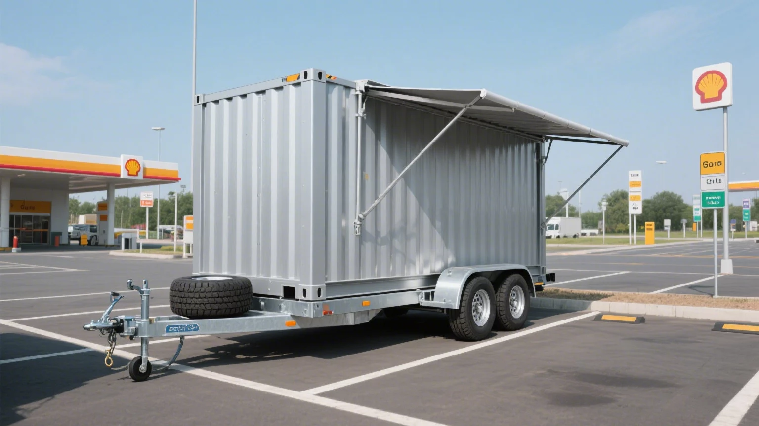 Mobile solar container