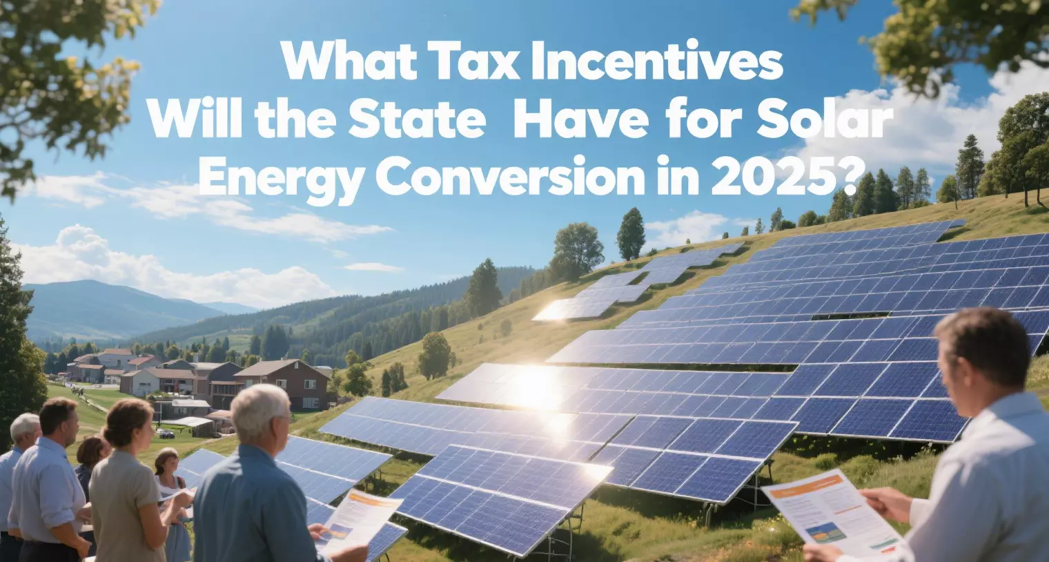 What Tax Incentives Will the State Have for Solar Energy Conversion in 2025?
