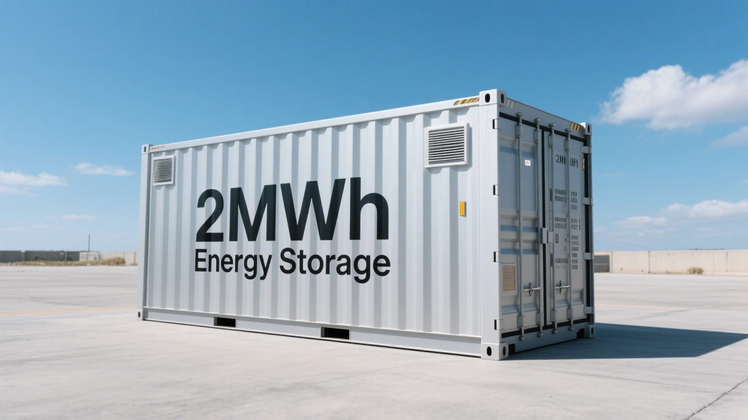 2MWh energy storage container application