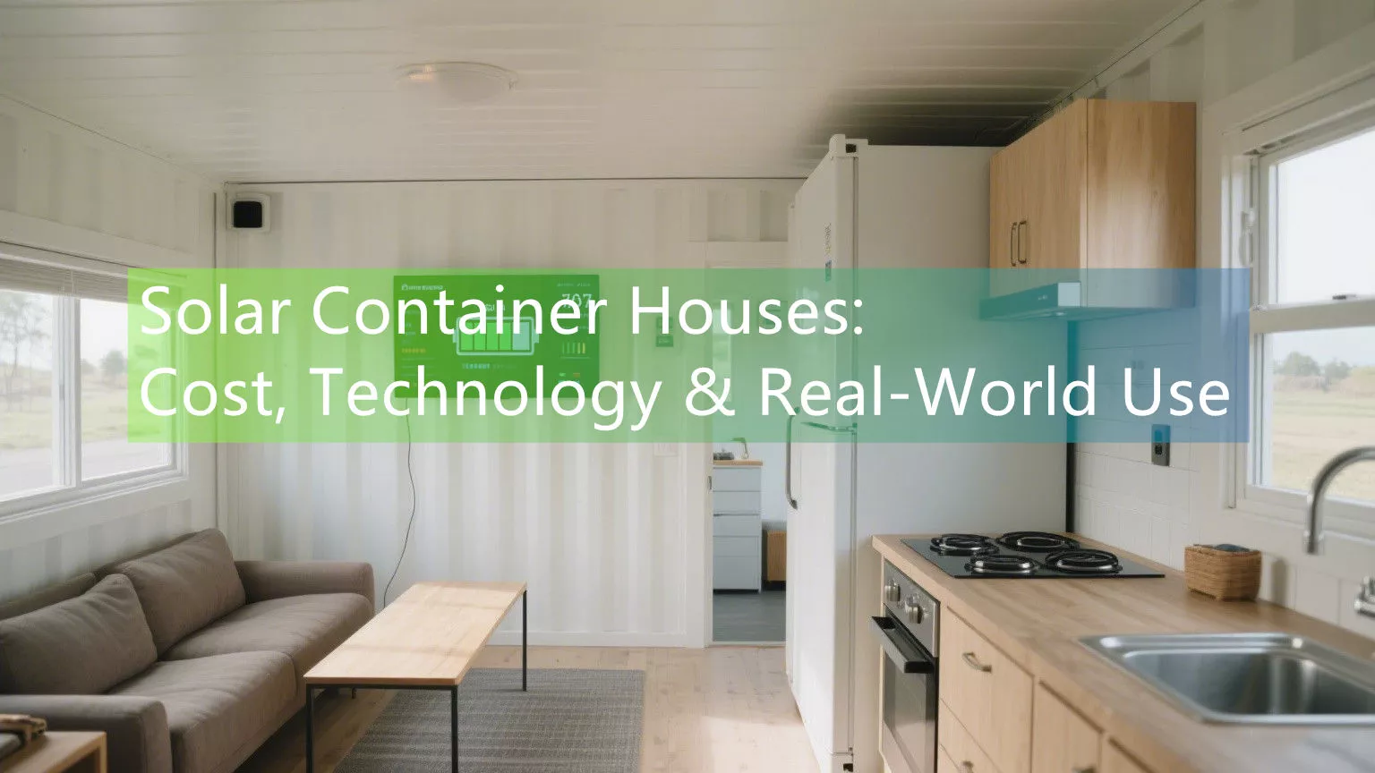 Solar Container Houses: Cost, Technology & Real-World Use