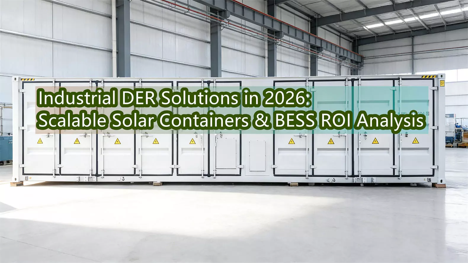 Industrial DER Solutions in 2026: Scalable Solar Containers & BESS ROI Analysis