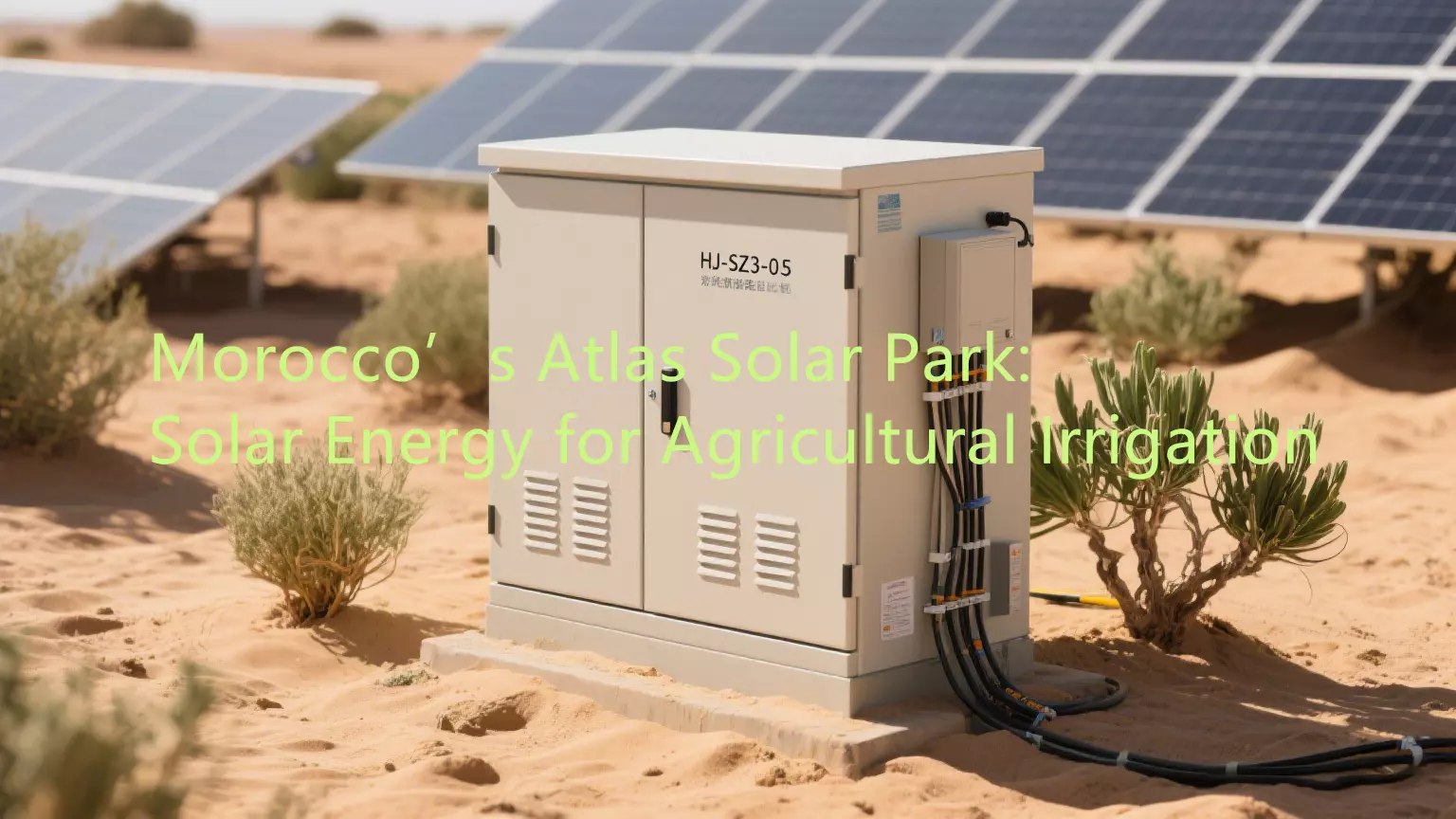 Morocco’s Atlas Solar Park Solar Energy for Agricultural Irrigation -1