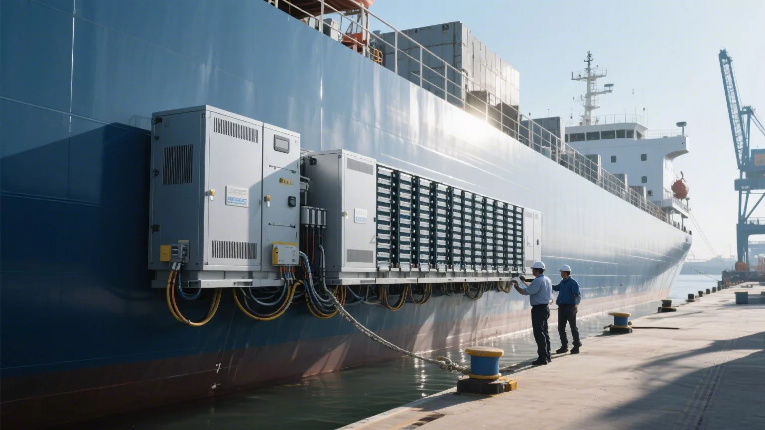 A giant ship was equipped with a sea power bank, saving 260 tons of fuel in a year!