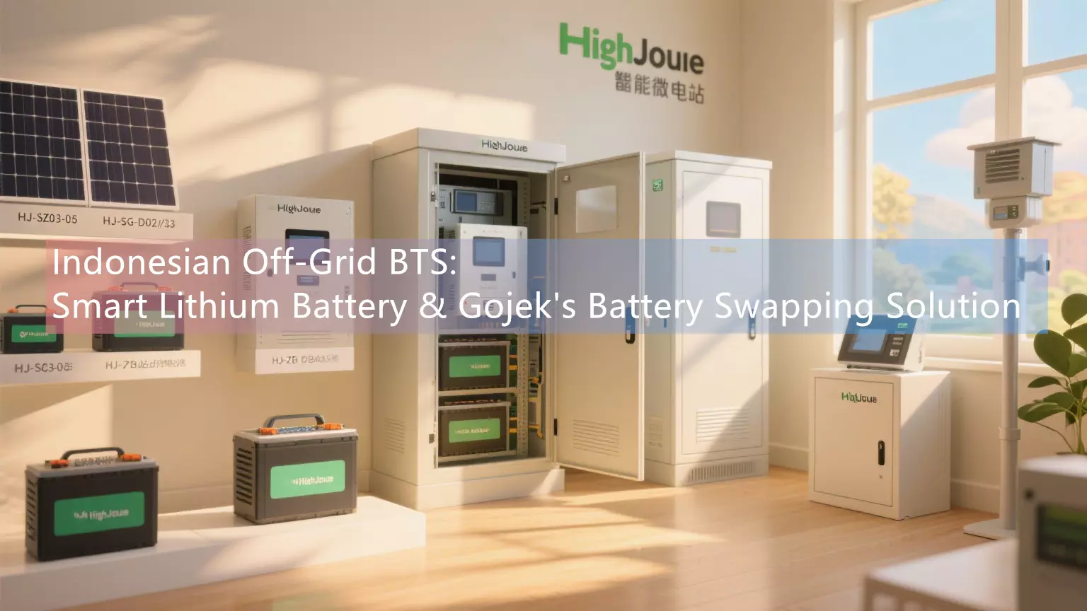Indonesian Off-Grid BTS: Smart Lithium Battery and Gojek Battery Swapping Solution