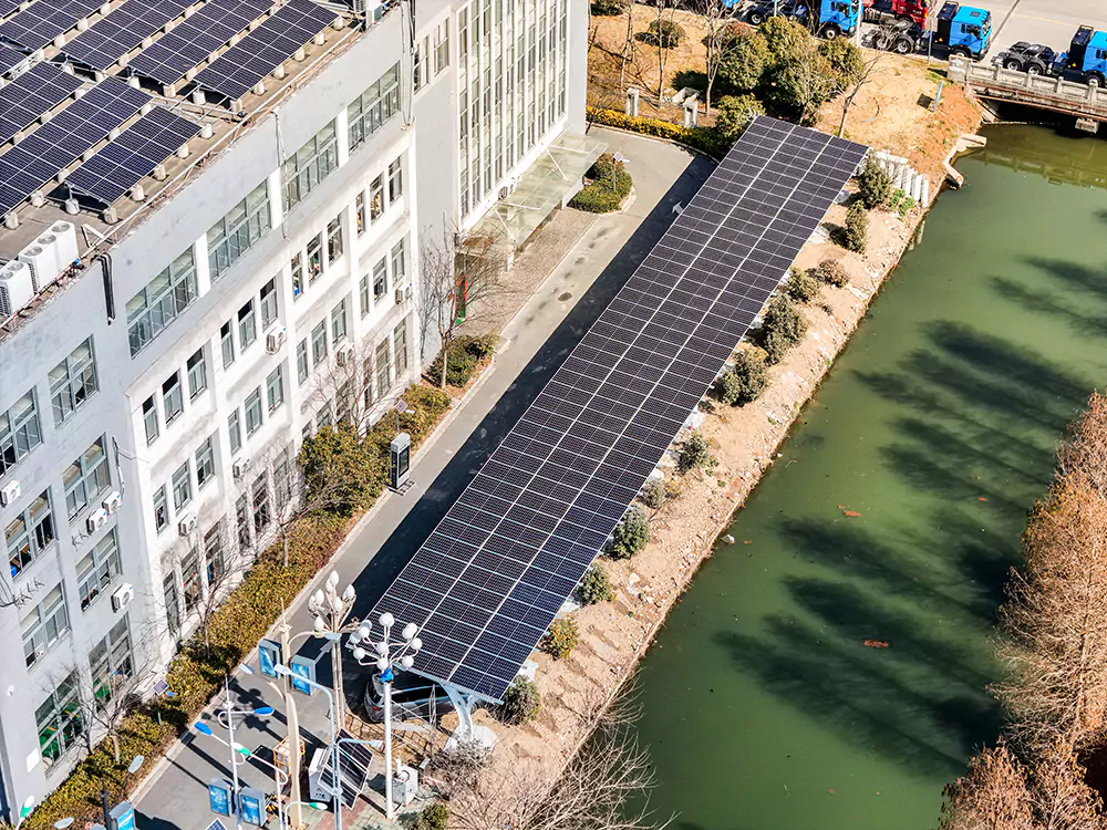 Shanghai Huijue Headquarters (Qingcun) Solar Carport + Energy Storage + Charging Pile Project