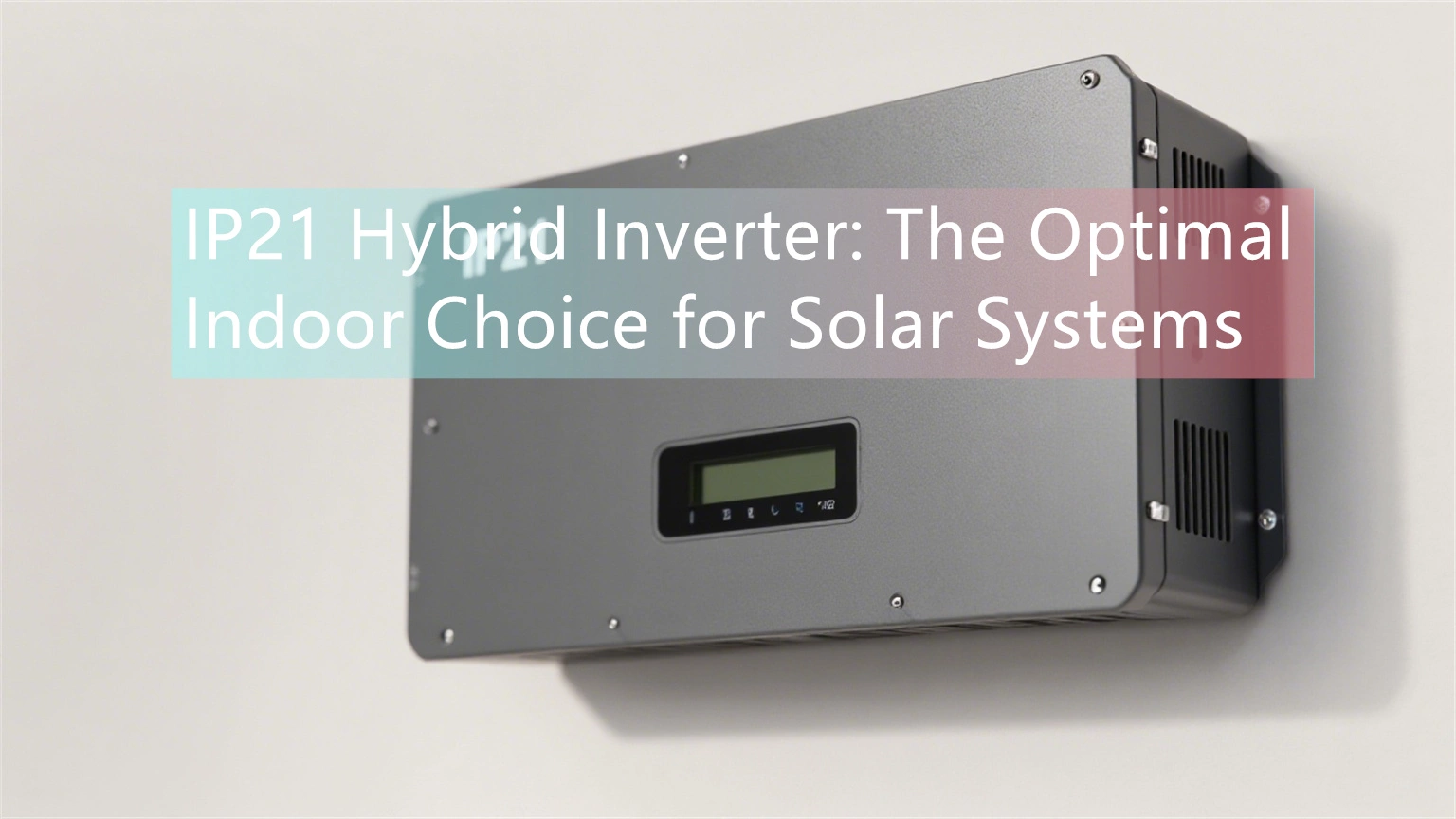 IP21 Hybrid Inverter The Optimal Indoor Choice for Solar Systems