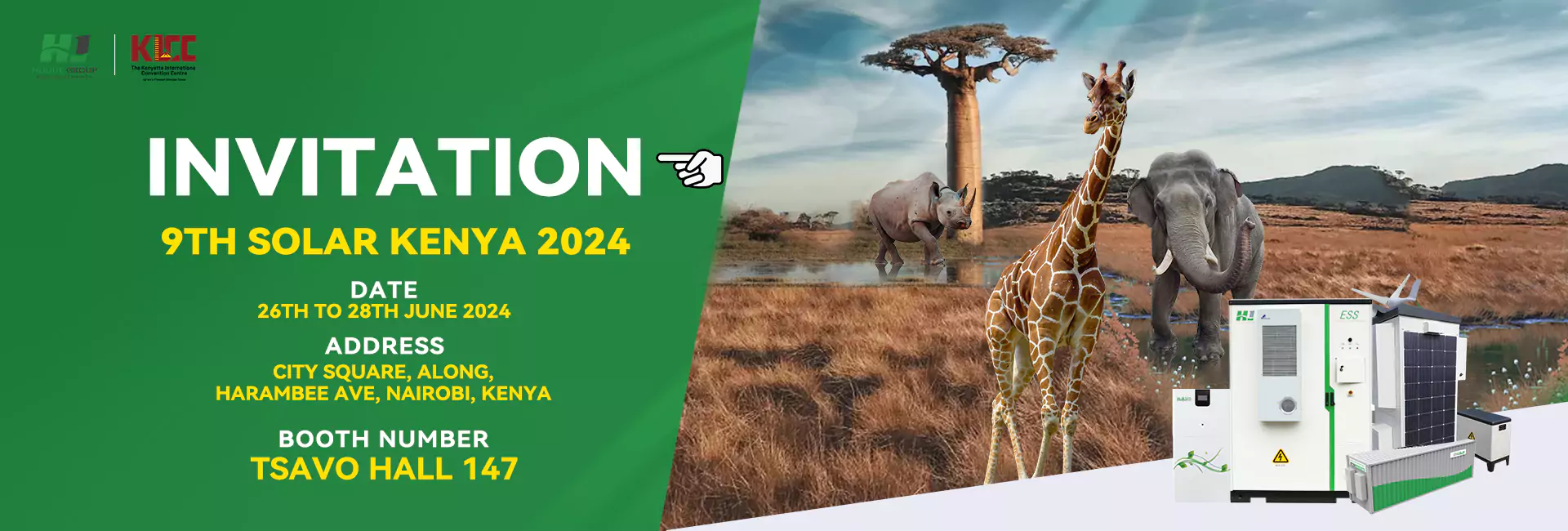 Huijue is set to showcase at the 9th Solar Kenya 2024