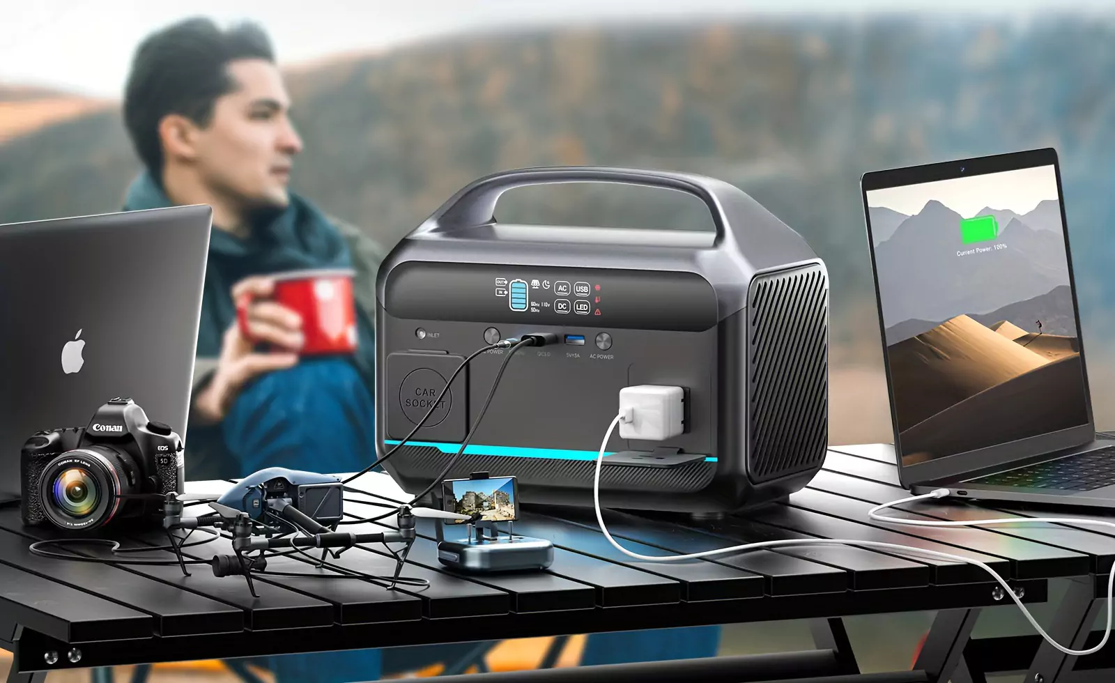  What is the environmental impact brought about by portable power supplies? 