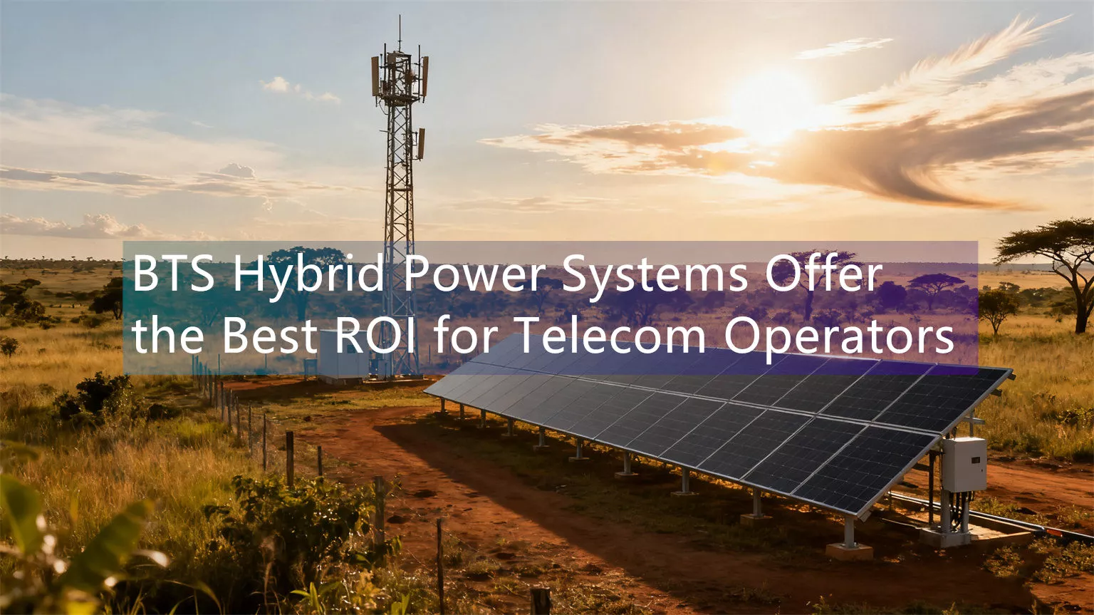 BTS Hybrid Power Systems Offer the Best ROI for Telecom Operators