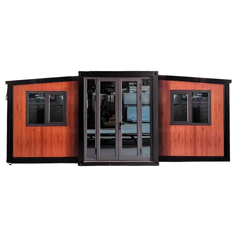 Expandable container house with solar energy