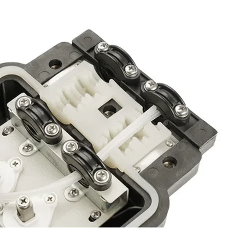 Double-ended optical cable splice box (horizontal)