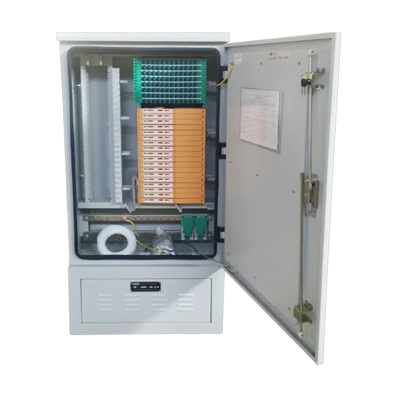 Plug-in jumper-free optical cable transfer box (stainless steel)