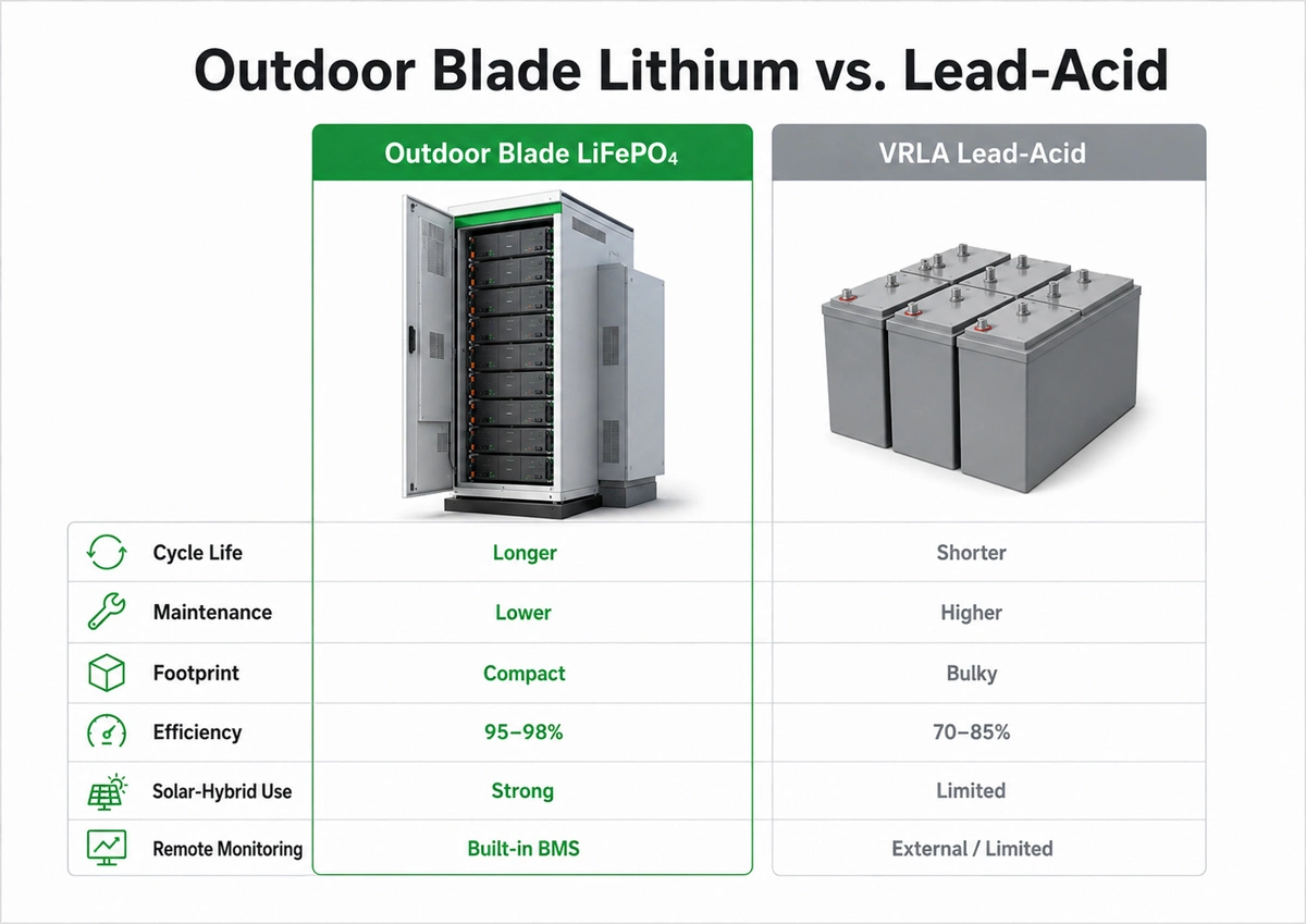 Outdoor Blade Lithium vs. Lead-Acid: Key Comparison