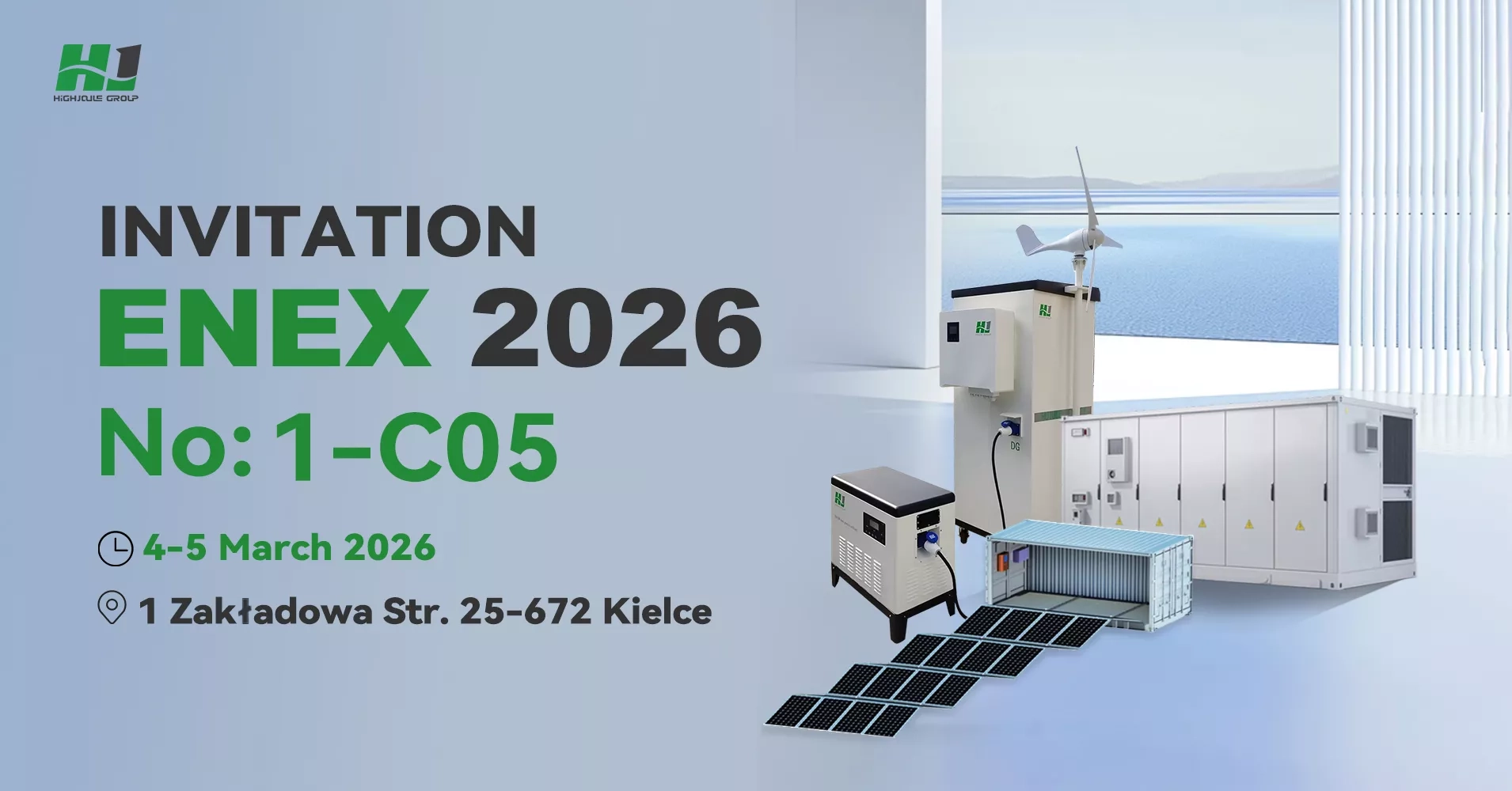 Highjoule(HJ Group) cordially invites you to join us at Poland's ENEX 2026 Energy Expo