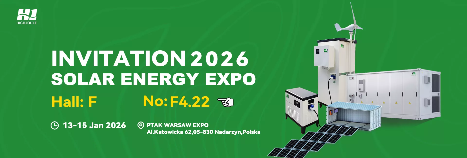 Highjoule(HJ Group) invites you to SOLAR ENERGY EXPO